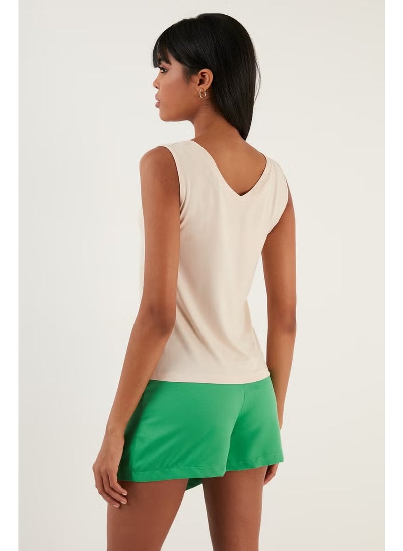 Lela V-Neck Thick Strap Blouse Women's Blouse 5864384 - Image 5